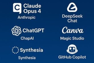 Claude AI, ChatGPT GPT-4o, Google Gemini AI, AI video generator, GitHub Copilot, Canva Magic Studio