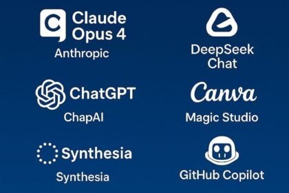 Claude AI, ChatGPT GPT-4o, Google Gemini AI, AI video generator, GitHub Copilot, Canva Magic Studio