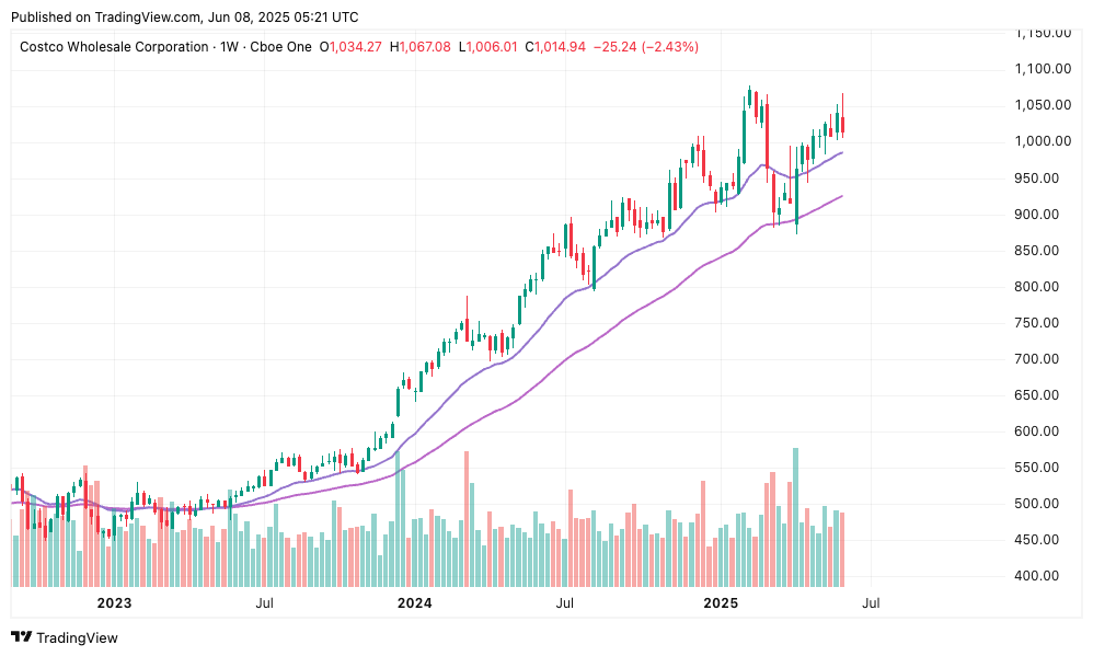 Costco stock analysis, COST stock price, $1,000 support level, long-term stock investment, technical analysis Costco, fundamental analysis Costco.