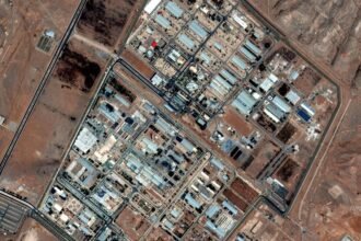 Maxar Technologies shows the Isfahan nuclear enrichment facility in central Iran
