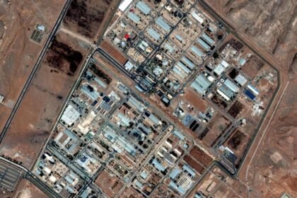 Maxar Technologies shows the Isfahan nuclear enrichment facility in central Iran