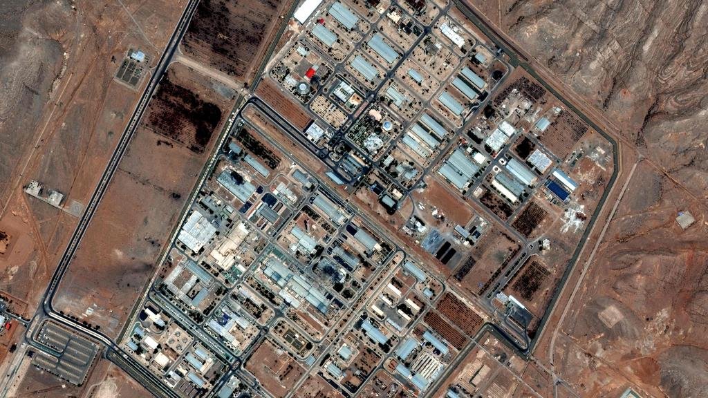 Maxar Technologies shows the Isfahan nuclear enrichment facility in central Iran